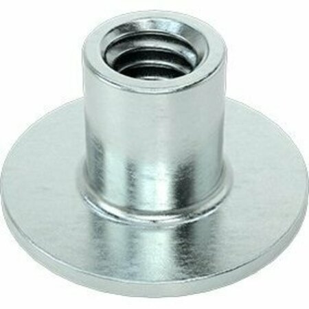 BSC PREFERRED Steel Round-Base Weld Nut Zinc-Plated 8-32 Thread Size 1/2 Base Diameter, 50PK 90596A210